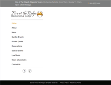 Tablet Screenshot of fireattheridge.com